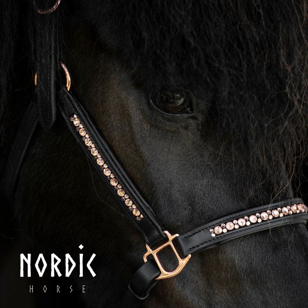 Nordic Horse Lædergrime All Rosegold