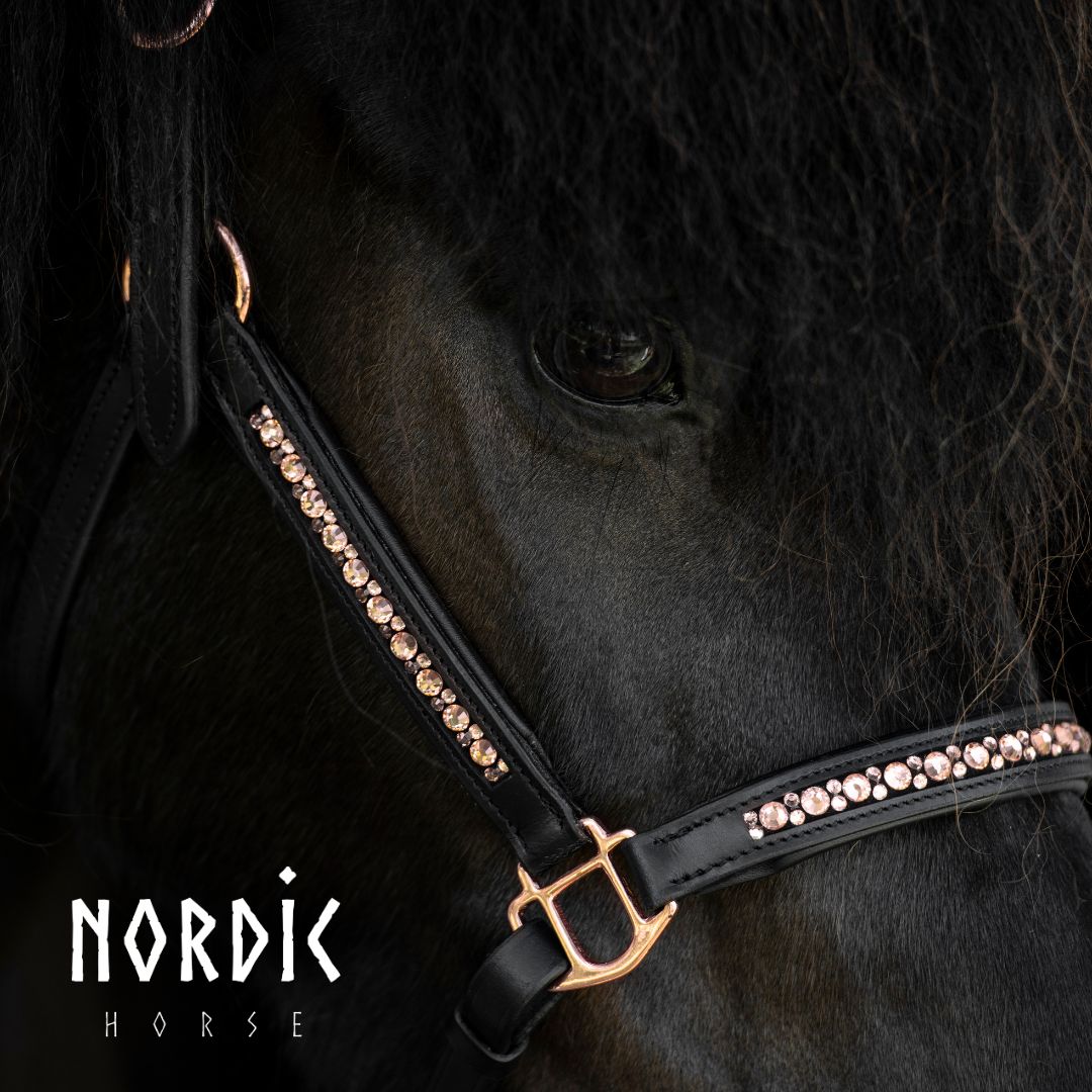 Nordic Horse Lædergrime All Rosegold