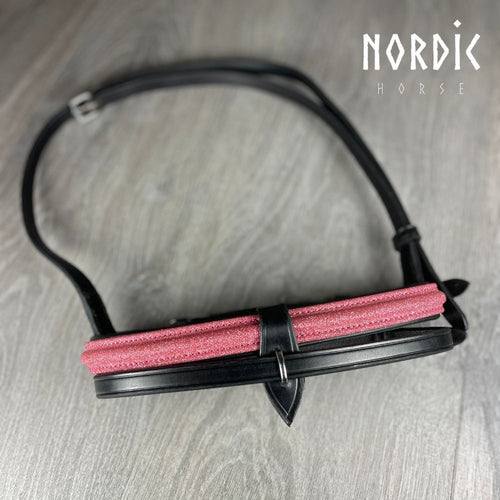 Nordic Horse Komb. næserem med rosa glitter