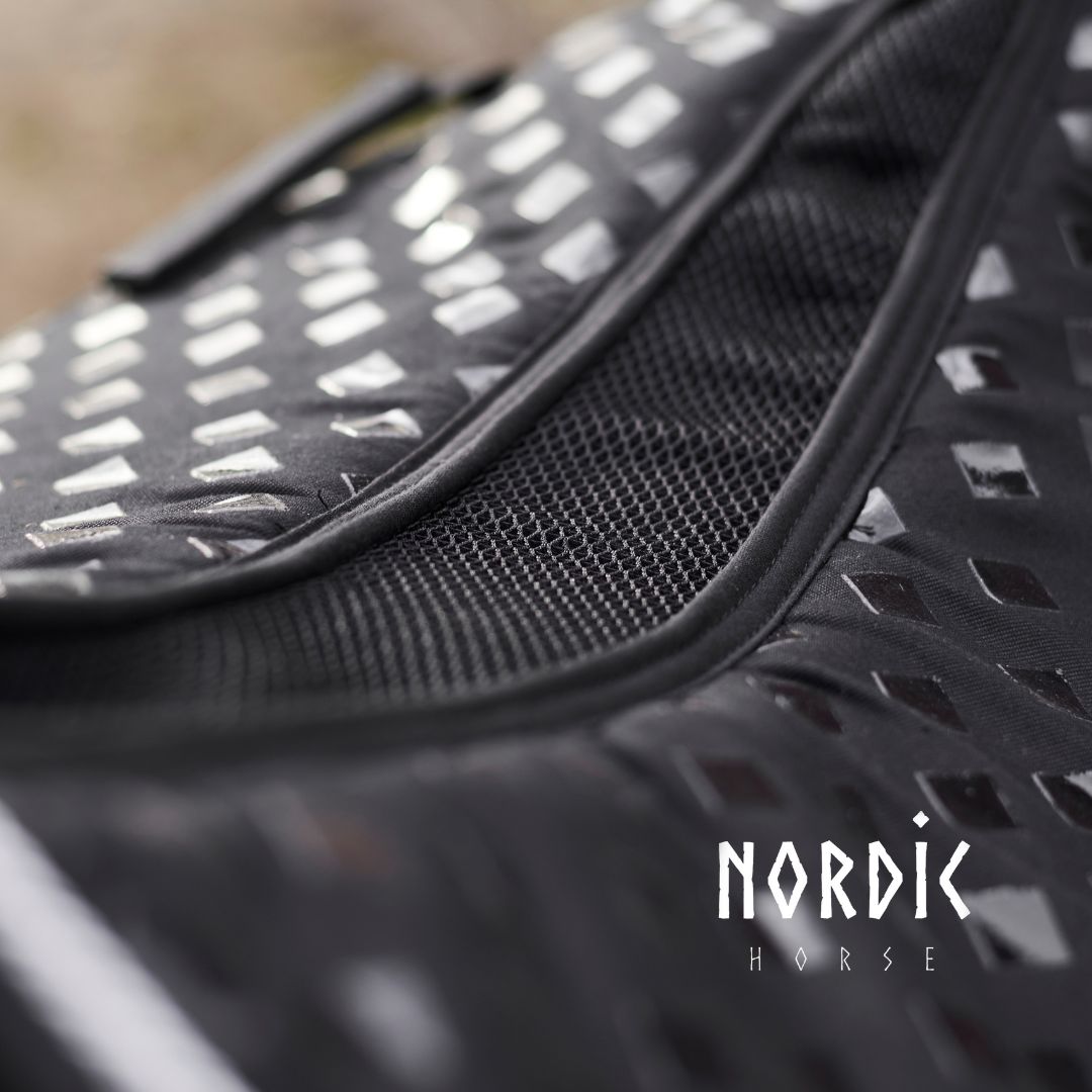 Nordic horse sadelunderlag, Colour mix - Turkis