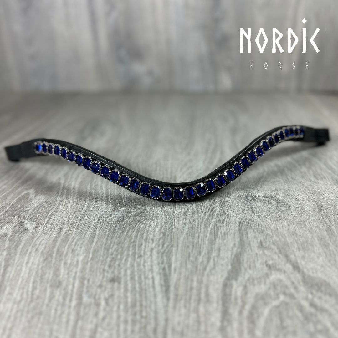 Nordic Horse Pandebånd med blå sten