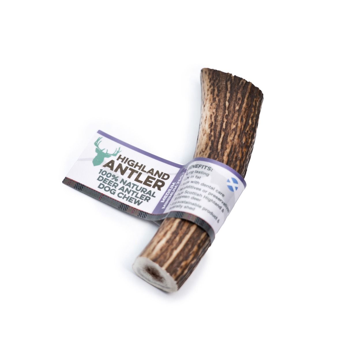 Highland Antler, naturligt tyggeben til hund